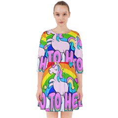 Go To Hell - Unicorn Smock Dress by Valentinaart