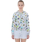 Space Pattern Women s Tie Up Sweat