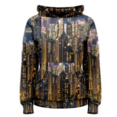 Panorama Urban Landscape Town Center Women s Pullover Hoodie by Simbadda