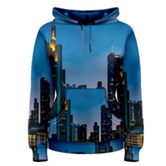 Frankfurt Germany Panorama City Women s Pullover Hoodie by Simbadda