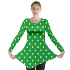 Polkadot Yellow Long Sleeve Tunic 