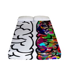 Brain Mind Anatomy Fitted Sheet (full/ Double Size) by Simbadda