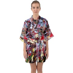 Eden Garden 1 Quarter Sleeve Kimono Robe by bestdesignintheworld