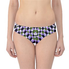 Hypnotic Geometric Pattern Hipster Bikini Bottoms by dflcprints