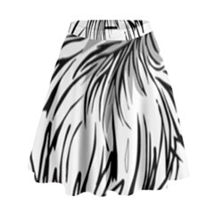 Animal Bird Cartoon Comic Eagle High Waist Skirt