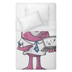 Business Education Logo Monster Duvet Cover (single Size) by Simbadda