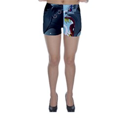 Demon Devil Evil Monster Alien Skinny Shorts by Simbadda