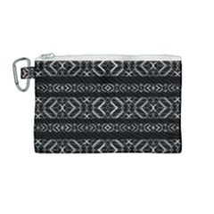 Futuristic Geometric Stripes Pattern Canvas Cosmetic Bag (medium) by dflcprints