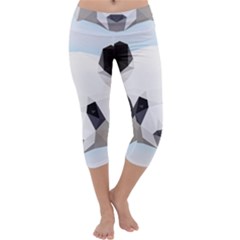 Background Show Graphic Art Panda Capri Yoga Leggings by Simbadda