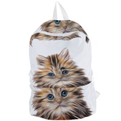 Kitten Mammal Animal Young Cat Foldable Lightweight Backpack by Simbadda