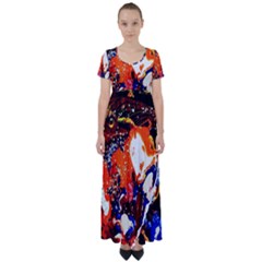 Smashed Butterfly 8 High Waist Short Sleeve Maxi Dress by bestdesignintheworld