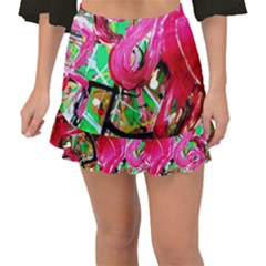 Flamingo   Child Of Dawn 9 Fishtail Mini Chiffon Skirt