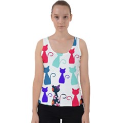 Cats Velvet Tank Top