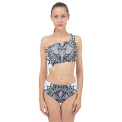 Ornate Hindu Elephant  Spliced Up Two Piece Swimsuit by Valentinaart