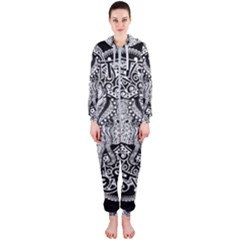 Ornate Hindu Elephant  Hooded Jumpsuit (ladies)  by Valentinaart