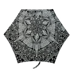 Ornate Hindu Elephant  Mini Folding Umbrellas by Valentinaart