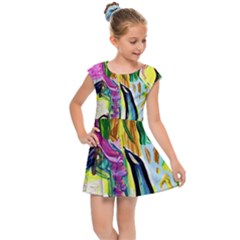 Lilac And Lillies 2 Kids Cap Sleeve Dress