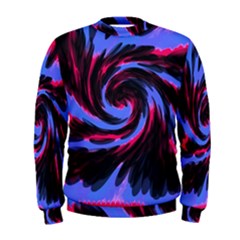 Swirl Black Blue Pink Men s Sweatshirt by BrightVibesDesign