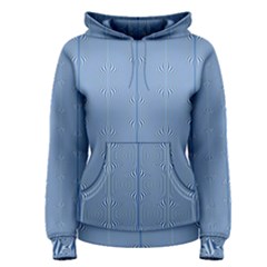 Mod Twist Stripes Blue And White Women s Pullover Hoodie by BrightVibesDesign