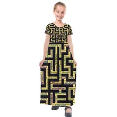 Mindset Stimulus Response Emotion Kids  Short Sleeve Maxi Dress by Sapixe