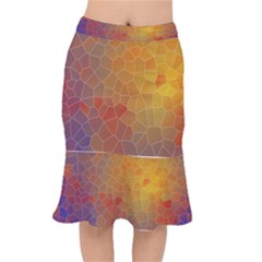 Colors Modern Contemporary Graphic Mermaid Skirt by Sapixe