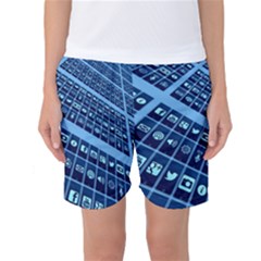 Mobile Phone Smartphone App Women s Basketball Shorts