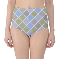 Background Paper Texture Motive Classic High-waist Bikini Bottoms