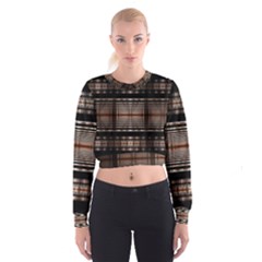  Fractal Art Design Geometry Cropped Sweatshirt