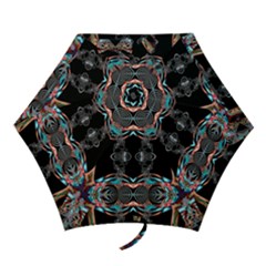 Fractal Math Design Backdrop Mini Folding Umbrellas by Sapixe