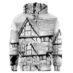 Line Art Architecture Vintage Old Men s Pullover Hoodie by Sapixe