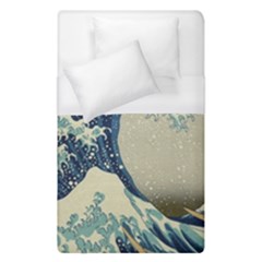 The Classic Japanese Great Wave Off Kanagawa By Hokusai Duvet Cover (single Size) by PodArtist