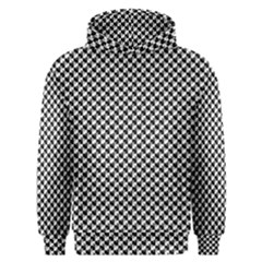 Black And White Checkerboard Weimaraner Men s Overhead Hoodie by PodArtist