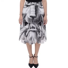 Steampunk Steam Punk Lion Door Folding Skater Skirt by Sapixe