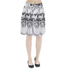 Steampunk Steam Punk Lion Door Pleated Skirt by Sapixe