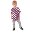 United States Red White and Blue American Jumbo Chevron Stripes Kids Raglan Tee View1