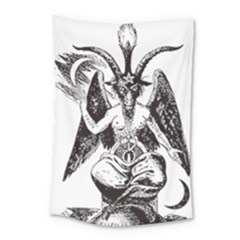 Devil Baphomet Occultism Small Tapestry by Sapixe