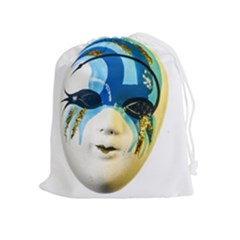 Porcelain Mask Minature Mask Drawstring Pouches (extra Large) by Sapixe