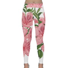 Flower Plant Blossom Bloom Vintage Classic Yoga Leggings by Sapixe