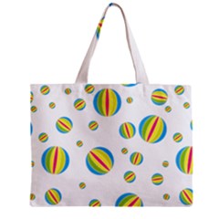 Balloon Ball District Colorful Zipper Mini Tote Bag by Sapixe