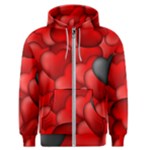 Form Love Pattern Background Men s Zipper Hoodie