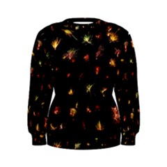 Fireworks Christmas Night Dark Women s Sweatshirt by Sapixe