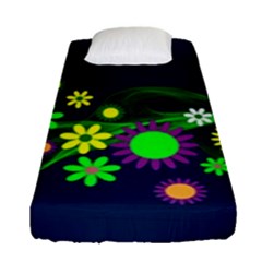 Flower Power Flowers Ornament Fitted Sheet (single Size)