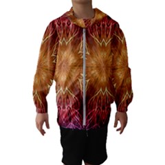 Fractal Abstract Artistic Hooded Windbreaker (kids)