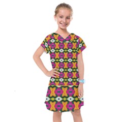 Artwork By Patrick-colorful-2-3 Kids  Drop Waist Dress