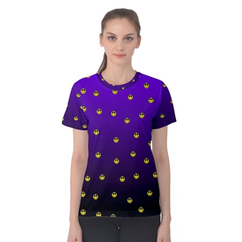 Smiley Face Women s Cotton Tee by G33kChiq