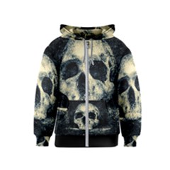 Skull Kids  Zipper Hoodie by FunnyCow