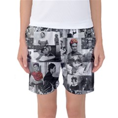 Frida Kahlo Pattern Women s Basketball Shorts by Valentinaart