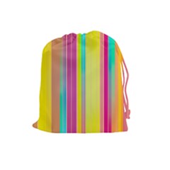 Background Colorful Abstract Drawstring Pouches (large)  by Nexatart