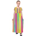 Background Colorful Abstract Kids  Short Sleeve Maxi Dress View1