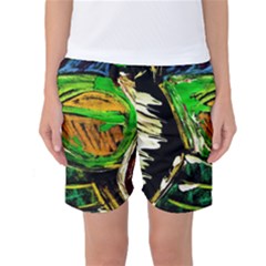 Lillies In The Terracota Vase 5 Women s Basketball Shorts by bestdesignintheworld